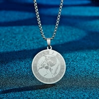 Strijelac od nehrđajućeg čelika Privjesak Zodijak Znak ogrlica Sagittarius Medal Horoskop ogrlica za