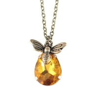 Bee ogrlica za žene Teen Girls Cleariance Bee Festival Poklon moda Lie Zlatni kristal Velika privjesna