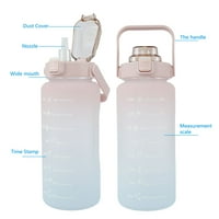 2000ml Motivacijska boca za piće s pitkom vodom s vremenom Dopušteni propusni otvor za vodu za djecu