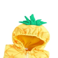 Smiješna dječja dječja odjeća set rupu s kapuljačom u obliku ananasa ROMPER + prugaste čarape jesenje
