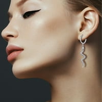 Naušnice u obliku zmijske oblike Kreativne modne srebrne ušne uši ukrasne nakit uha nakita za žene za