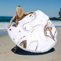 Ručnik za plažu, brza ručnik za sušenje plaže Luksuzna umjetnost u istočnom stilu mramorni papir prirodni