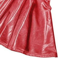 Ružičasta suknja od suknje Tasselna suknja A-line modne ležerne sjajne suknje od plane naglih mini ženske