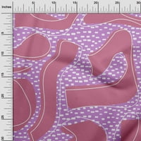 Onuone pamuk poplin twill ružičasti tkanini Geometrijski nasumični oblici Doodle DIY odjeća za pretežnu