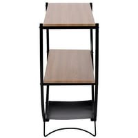 Službeni industrijski dizajn Demilune Oblik Teksturirani metalni stol za oblikovanje drveta