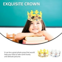 Rođendan King Kids Party Coustme Hat Crowns Baby Hats Papir Boys Kraljevska kraljevska glava Zlatna