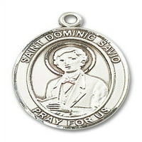 Extel Veliki ovalni sterling srebrni St. Dominic Savio Medal, izrađen u SAD-u