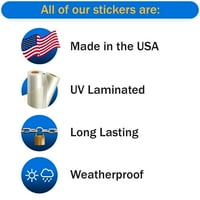 Connecticut medvjed zastava naljepnica - samoljepljivi vinil - Vremenska zaštitna - izrađena u SAD -