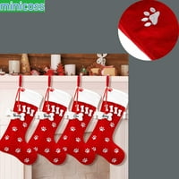 Božićne šape za pse čarape za kućne ljubimce čarapa za pseći kamin Viseći čarape