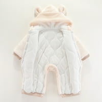 Toddler Baby Boys Girls Topsuits Unise medvjeda za uši zimski kaputi Outerwear Slatko razbojnje Bodičari