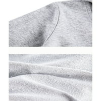 Glonme dugih rukava na vrhu djece za toplu prazničnu pulover casual životinjskih print dukseva siva