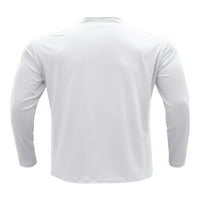 Nizin Men Casual Basic Ljetni vrhovi Muški atletski bluza Slajnik ovratnik golf patentni patentni majica
