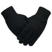 Frehsky tople rukavice muške zimske pune boje pletene tople rukavice sa T-Ouch ekranom crnom bojom