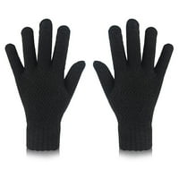 iopqo rukavice rukavice od vunene pletene na dodirnim zaslonom na dodir i žene Zimske tople rukavice