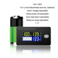 Indikator kapaciteta baterije 36V Prikaz LCD merač temperature voltmetra Tester brojila za LifePo olovnu