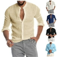 Muškarci Ležerne majice Vneck Fashion Novi Cardigan Spojnica s dugim rukavima Majica Grey 2xL