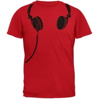 Slušalice Crvena odrasla majica - velika