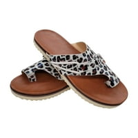 Loyisvidion Womens Sandals Clearence New Style Ravne sandale Udobne klizanje SOLE dame Ljeto plaža Cipele