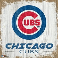 Chicago Cubs 6 '' 6 '' Blok logotipa tima