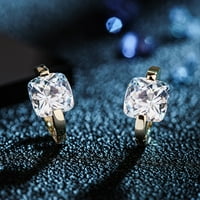 Jednostavno izložba za uši modni temperament Trg dijamantskih minđuša Geometrijske naušnice Božićni