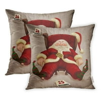Smiješan umoran Santa Claus Dan nakon božićnog humor jastuk jastuk na listu od 2