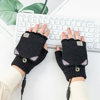 Zimske rukavice Clearence Smart USB punjiva hladni zaštita toplina pola prsta prekrivena grijaće rukavice