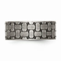 Čelik od nehrđajućeg čelika Veličina teksturirane prstene: 12; za odrasle i tinejdžere; Za žene i muškarce