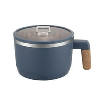 Portable Ramen Bowl Instant Drvena ručka Stockpot Supce Posudjeljak posuda Salata tamno plava