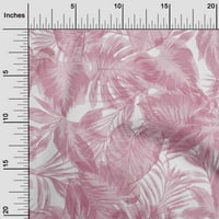 Onuone pamučne kambrike ružičaste tkanine listovi prekrivajući zalihe ispisa šivaće tkanine sa dvorištem