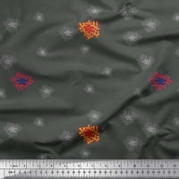 Soimoi viskoza šifonske tkanine cvjetne umjetničke tkanine otisci dvorišta široko