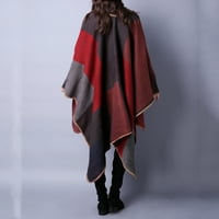 Miyuaadkai šal ženski ispisani šal modni modni softverski kardigani šal dvostrani zadebljani šal h h
