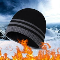 Chaolei Muška pletena šešir čvrsta pređa pređu pređu od pređe u boji pulover, topli i hladni šešir za