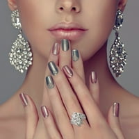 SKPBlutn prstenovi za žene Djevojke prekrasne dijamant nepravilno pjenušava Ilver cirkonijski vjenčani