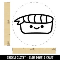 Sweet sushi kawaii doodle samo-inking gumena mastila za mastilo - smeđa tinta - Mini