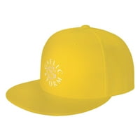 CEPTEN muškarci i ženski hip hop moda sa Gaelic Storm Logo logotip podesivi bejzbol ravni račun sa žutim