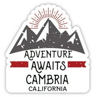 Cambria California Suvenir Vinil naljepnica za naljepnicu Avantura čeka dizajn