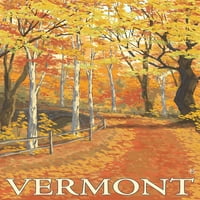 FL OZ Keramička krigla, Vermont, Scena za jesen Scena, perilica posuđa i mikrovalna pećnica