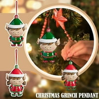 HGW Domaći dekor lutka privjesak DIY Christmas Drvo Božićni vilenjak Šarm Dekoracija ličnosti Božić