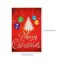 Srećna božićna zastava Santa klauzula uzorak vrtna zastave kreativni vrt