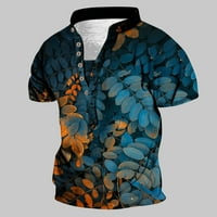 Muška novost Havajska cvjetna košulja Ljeto casual gumb V izrez Tropska ljetovanje Majice sa plažom