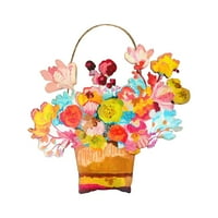 Siaonvr FashidaHanging Viseća ukras Dobrodošli Zidni zalijevanje Drveni cvijet Dekor Garland Spring