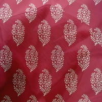 Onuone pamučna svila Fuschia ružičasta tkanina blok šivaće tkanine sa dvorišnim tiskanim diiy odjećom