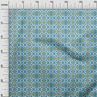 Onuone viskoza šifon tirkizna plava tkanina mozaik DIY odjeća za preciziranje tkanine tiskane tkanine