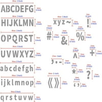 Pismo i simboli abecede šablona za crteže rezbarenja drveta