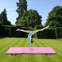 6'x2 'Gimnastična prostirka gusta sklopiva ploča za teretanu, joga, vježbati prostirku sa ručkama za