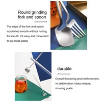 Set srebrnog softvera od nehrđajućeg čelika za večeru set nož vilica za pribor za jelo za pribor za