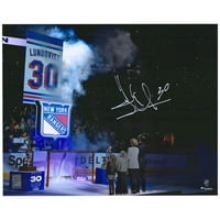 Henrik Lundqvist New York Rangers je autogramirao 16 '' 20 '' za podizanje banera