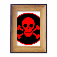 Crvena opasnost Checal Toxic L Simbol foto okvira Izložba Display Art Desktop slika