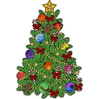 Božićna drvca Xmas Muški bijeli grafički rezervoar Top - Dizajn od strane ljudi 2xl