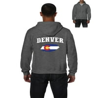 Muška dukserica pulover punog zip - Denver